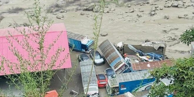 Flood in Rasuwa