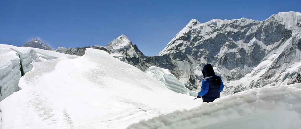Just above the high camp